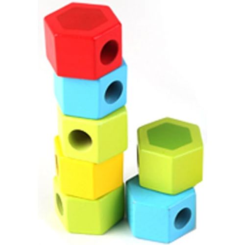  Hape Counting Stacker Toddler Wooden Stacking Block Set