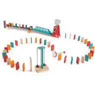 Hape Mighty Hammer Domino | Double -Sided Wooden Ball Domino Set for Kids Aged 4 and Up, Multicolor (E1056)