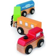 Hape Qubes Wooden Magnetic Classic Train Set L: 1.6, W: 1.6, H: 12.2 inch