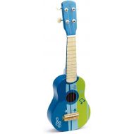 Hape Kid’s Wooden Toy Ukulele | 21 Inch Wooden Ukulele Musical Instrument with Vibrant Sound and Tunable Nylon Strings for Children, Blue