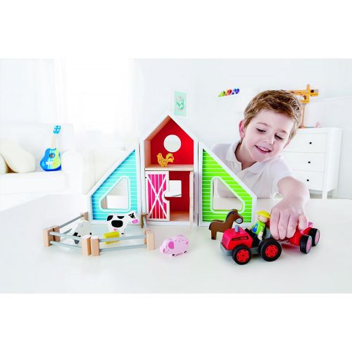  Hape Classic Colorful Barn Wooden Play Set