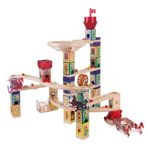  Hape Medieval Quest | 185 Piece Quadrilla Marble Run Wooden Track Play Set