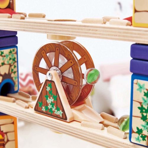  Hape Medieval Quest | 185 Piece Quadrilla Marble Run Wooden Track Play Set