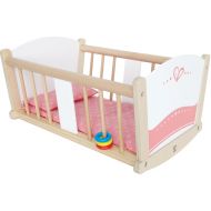 Hape Babydoll Wooden Rock-a-Bye Cradle with Accessories