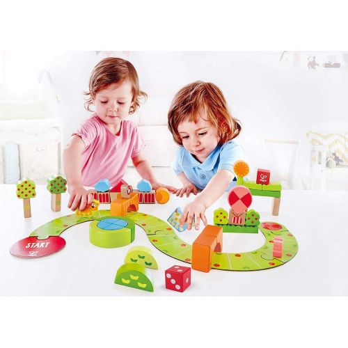  Hape Sunny Valley Play Blocks | 53 Piece Wooden Blocks Play Set, Colorful Toy for Kids 12 Months+