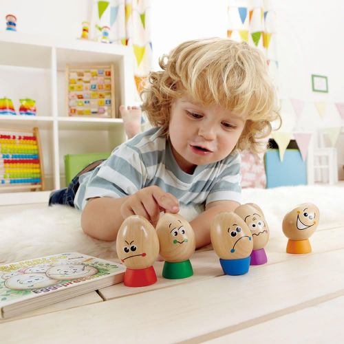  Hape Eggspressions Wooden Learning Toy with Illustrative Book