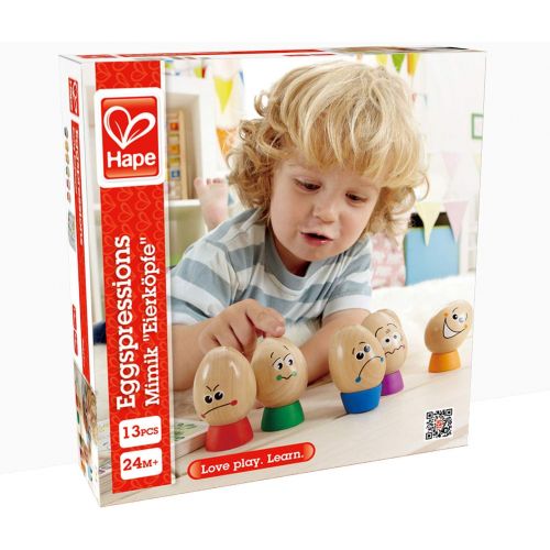  Hape Eggspressions Wooden Learning Toy with Illustrative Book