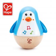 Hape Penguin Musical Wobbler | Colorful Wobbling Melody Penguin, Roly Poly Toy for Kids 6 Months+