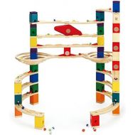 [아마존베스트]Hape Quadrilla Wooden Marble Run Construction - The Challenger - Quality Time Playing Together Wooden Safe Play - Smart Play for Smart Families