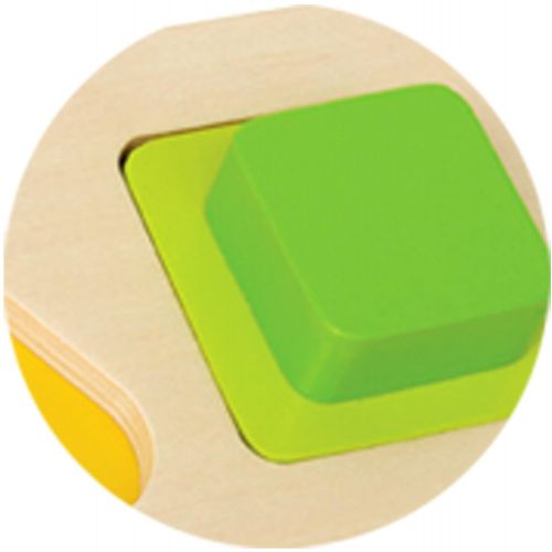  Hape First Shapes Toddler Wooden Learning Puzzle