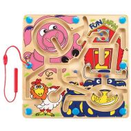 Hape Fun Farm Magnetic Wooden Toddler Maze Puzzle