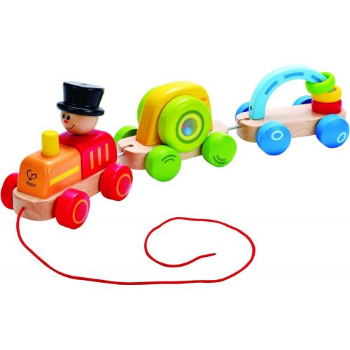  Hape Wooden Railway Triple Play Wooden Train Set