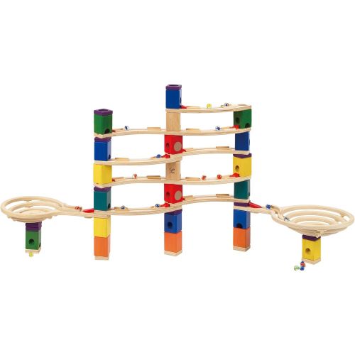  Award Winning Hape Quadrilla Wooden Marble Run Construction - The Cyclone