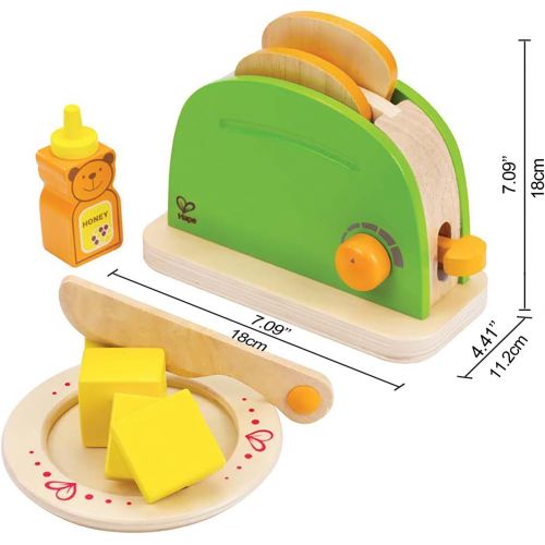  Hape Pop Up Toaster Wooden Play Kitchen Set with Accessories