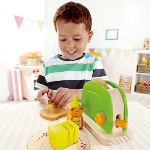  Hape Pop Up Toaster Wooden Play Kitchen Set with Accessories