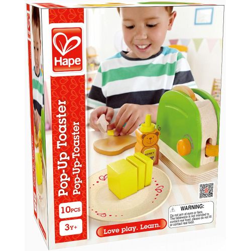  Hape Pop Up Toaster Wooden Play Kitchen Set with Accessories