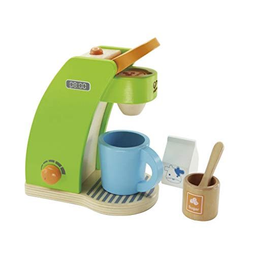  Hape Kids Coffee Maker Wooden Play Kitchen Set with Accessories