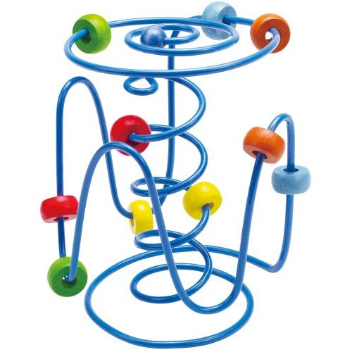  Award Winning Hape Spring-A-Ling Wooden Bead Maze