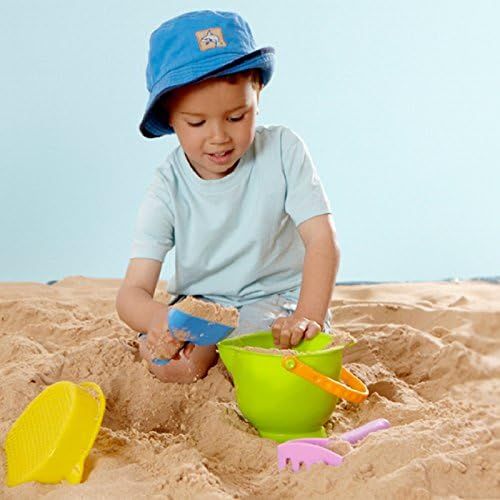  Hape Kids Beach Basics Toy Set, Green Bucket (Discontinued by Manufacturer)