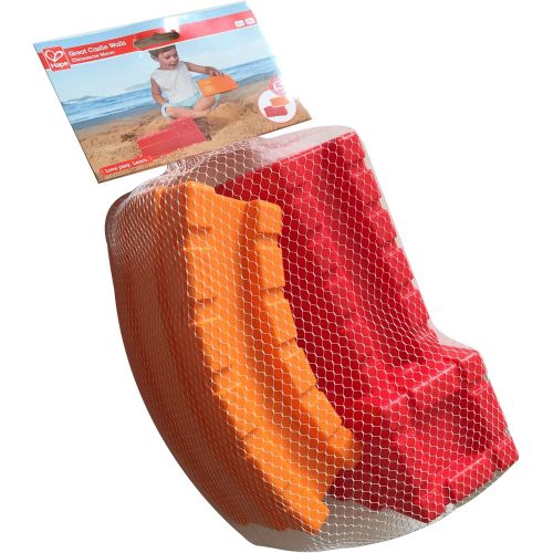  Hape Beach Toy Great Castle Walls Sand Shaper Molds Toys, Multicolor