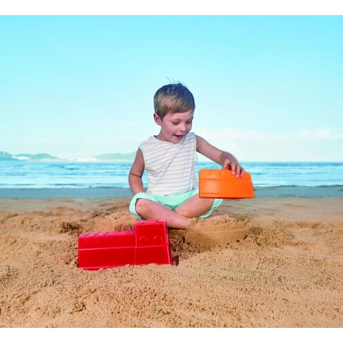  Hape Beach Toy Great Castle Walls Sand Shaper Molds Toys, Multicolor