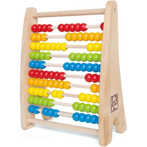  Hape Rainbow Wooden Counting Bead Abacus