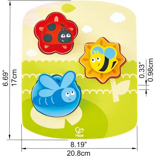 Hape Dynamic Insect Puzzle Game, Multicolor, 6.69 x 8.19