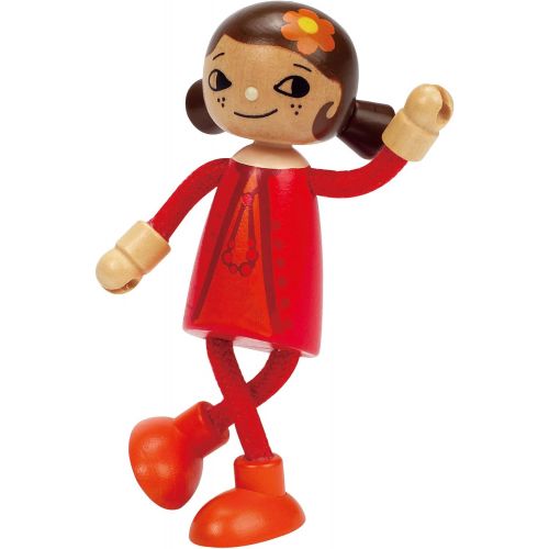  Hape E3506 Modern Family Mom Doll, Wooden, 5.8 X 3.5 X 11.7-Inches,