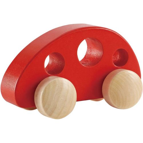  Hape Mini Van Wooden Toddler Toy Vehicle in Red