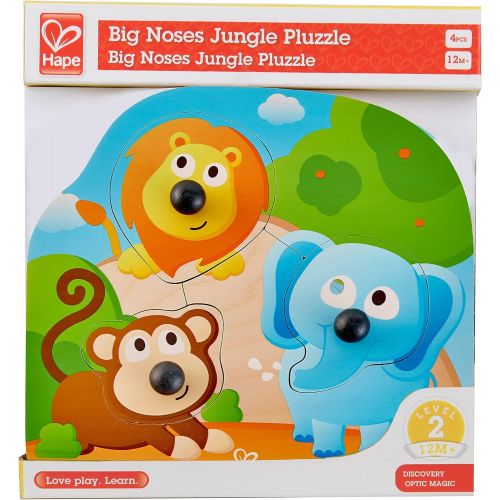  Hape Big Nose Jungle Puzzle Game, Multicolor, 5 x 2