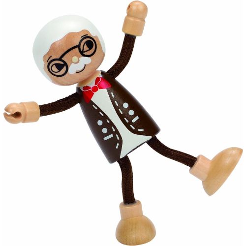  Hape Modern Family Wooden Grandfather Doll