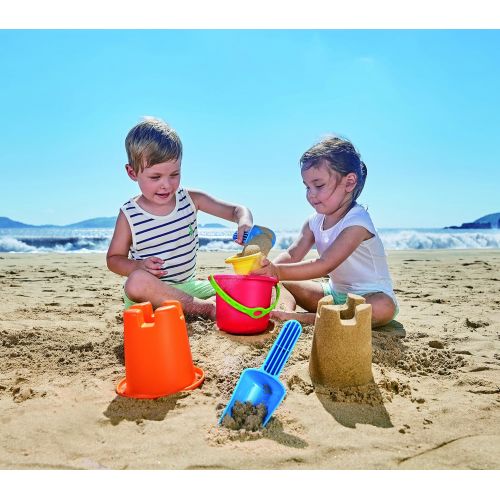  Hape Sand Toys 5-in-1 Beach Set Toys, Multicolor