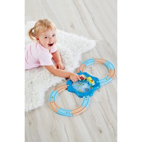  Hape Undersea Figure 8 Play Set | Under Water Inspired Wooden Railway and Train Toy Set for Toddlers