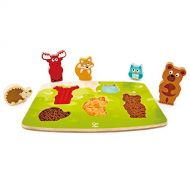 Hape Forest Animal Tactile Puzzle Game, Multicolor, 5 x 2