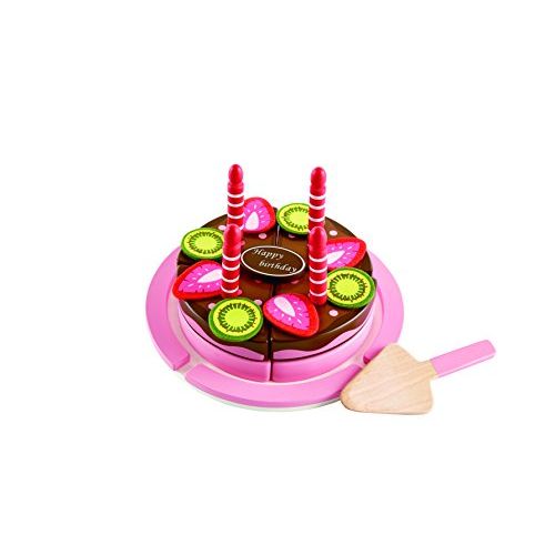  Hape Double Flavored Birthday Cake Kids Wooden Play Kitchen Toys and Accessories