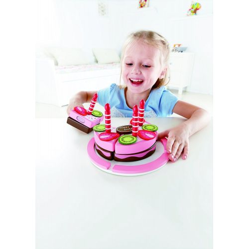  Hape Double Flavored Birthday Cake Kids Wooden Play Kitchen Toys and Accessories