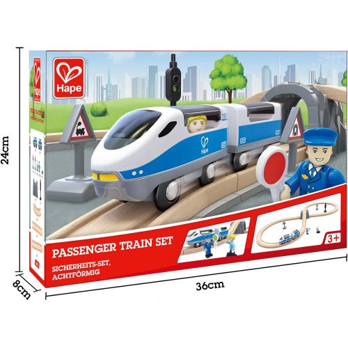 Hape E3729 Figure 8 Safety Train Railway Set, 14.76 L x 3.15 W x 9.45 H, Multicolor