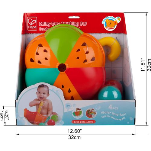  Hape Kids Little Splashers Rainy Day Catching Set Bath Toy