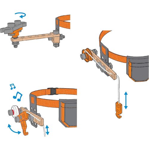  Hape Junior Inventor Scientific Tool Belt | 19 Piece Utility Component STEAM Tool Storage Belt for Children +4 Years