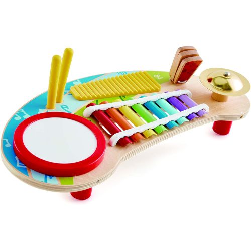  Hape Mighty Mini Band | Toddlers & Kids Multiple Musical Wooden Instrument Set