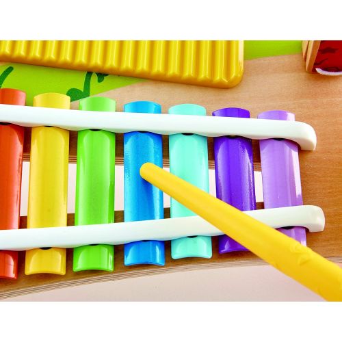  Hape Mighty Mini Band | Toddlers & Kids Multiple Musical Wooden Instrument Set