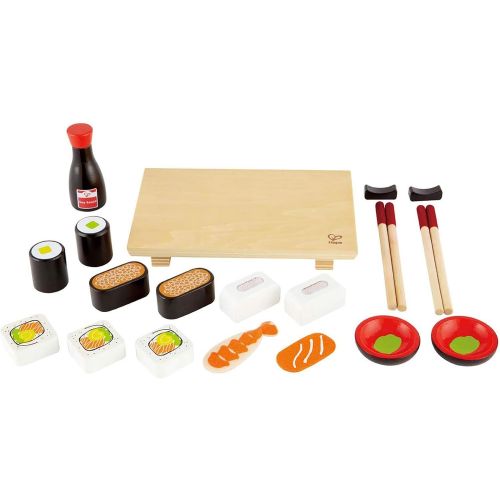  Hape Sushi Selection Kids Wooden Play Kitchen Food Set and Accessories