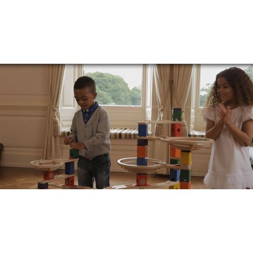  Award Winning Hape Quadrilla Wooden Marble Run Construction - Music Motion