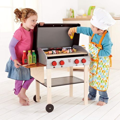  Award Winning Hape Gourmet Grill and Shish Kabob Wooden Play Kitchen