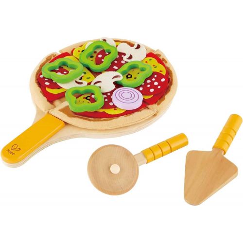  Hape Homemade Wooden Pizza Play Kitchen Food Set and Accessories