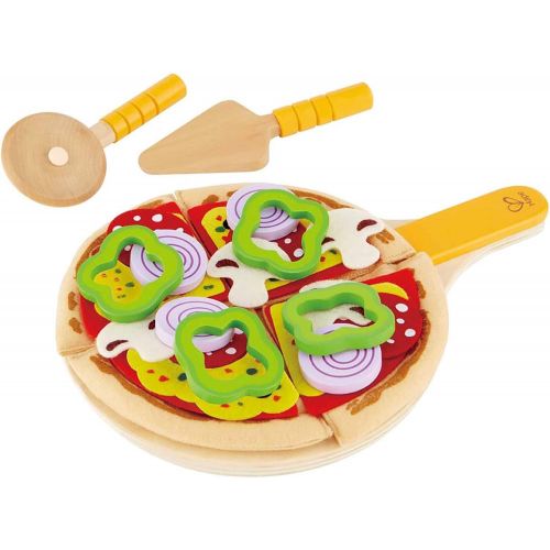  Hape Homemade Wooden Pizza Play Kitchen Food Set and Accessories