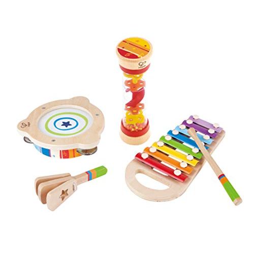  Hape Toddler Beat Box Set, Wooden Music Toy Set E8148