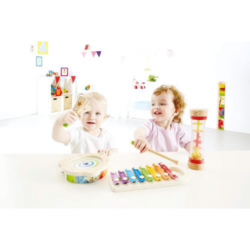  Hape Toddler Beat Box Set, Wooden Music Toy Set E8148