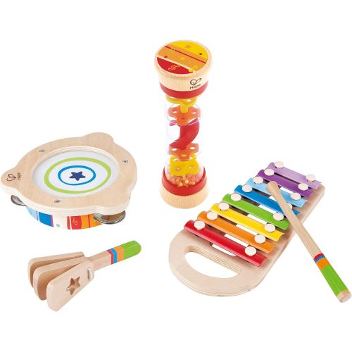  Hape Toddler Beat Box Set, Wooden Music Toy Set E8148