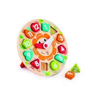 Hape Chunky Clock Puzzle Game, Multicolor, 9.65 x 1.38